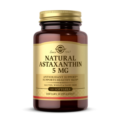 Natural Astaxanthin 5mg - 60 softgels Natural Astaxanthin 5mg - 60 softgels