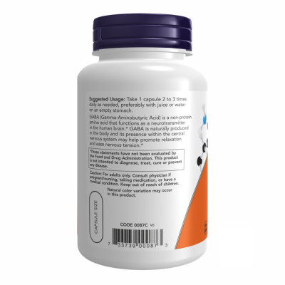 GABA 500mg - 100vcaps GABA 500mg - 100vcaps
