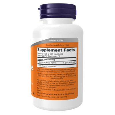 L-Arginine 500mg - 100caps L-Arginine 500mg - 100caps