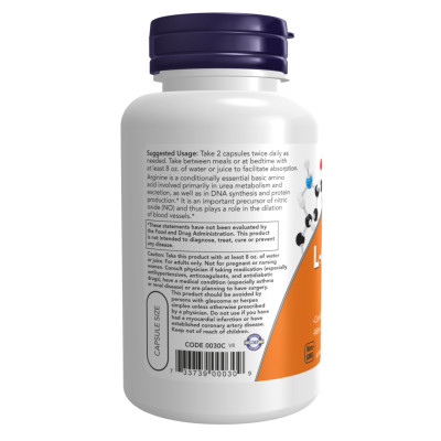 L-Arginine 500mg - 100caps L-Arginine 500mg - 100caps
