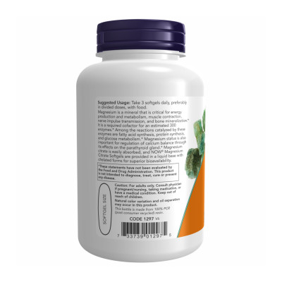 Magnesium Citrate 134mg - 180 sgels Magnesium Citrate 134mg - 180 sgels