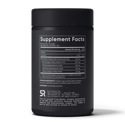 Omega-3 Fish Oil Alaska 625mg - 120 mini softgels