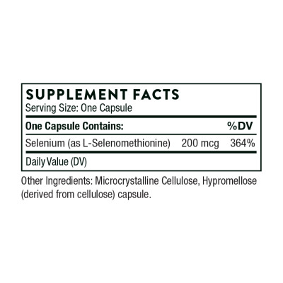 Selenium 200 mcg - 60 caps Selenium 200 mcg - 60 caps