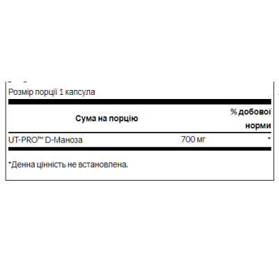 D-Mannose 700mg - 60caps D-Mannose 700mg - 60caps