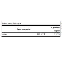 Niacin 500mg - 250cap
