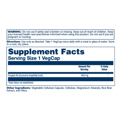 Tongkat Ali 400mg - 60 vcaps Tongkat Ali 400mg - 60 vcaps