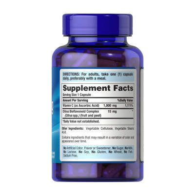 Vitamin C-1000 mg with Bioflavonoids - 100 caps Vitamin C-1000 mg with Bioflavonoids - 100 caps