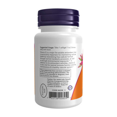 Vitamin E-200 D-Alpha Tocopheryl - 100 softgels Vitamin E-200 D-Alpha Tocopheryl - 100 softgels