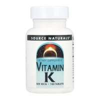 Vitamin K 500 mcg - 100 tabs Vitamin K 500 mcg - 100 tabs