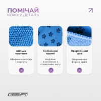 Рушник для йоги з мікрофібри EasyFit Yoga Mat Towel (Синій) Рушник для йоги з мікрофібри EasyFit Yoga Mat Towel (Синій)