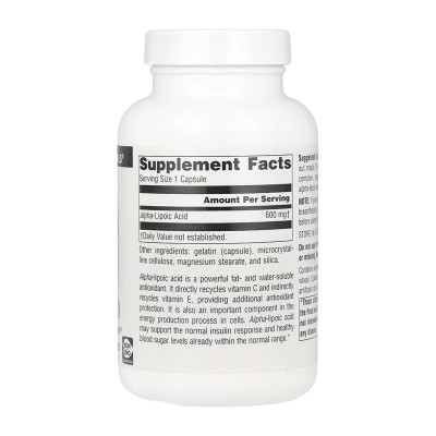 Alpha Lipoic Acid 600 mg - 120 caps
