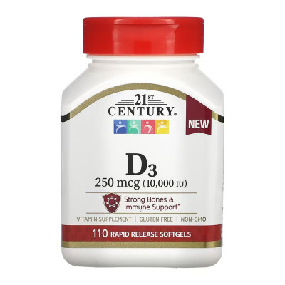 D3 250 mcg (10,000 IU) - 110 softgels D3 250 mcg (10,000 IU) - 110 softgels