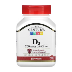 D3 250 mcg (10,000 IU) - 110 tabs D3 250 mcg (10,000 IU) - 110 tabs