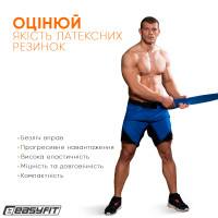 Гумова петля EasyFit 50-110 кг Синя Гумова петля EasyFit 50-110 кг Синя