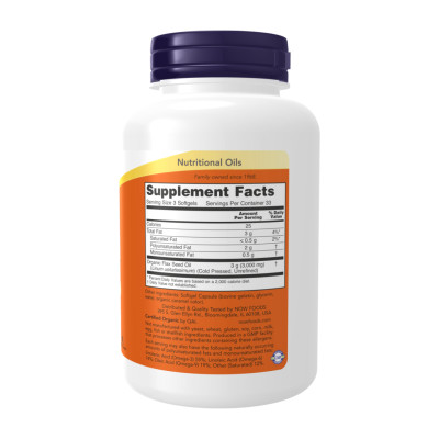 Flax Oil 1000mg - 100 softgels Flax Oil 1000mg - 100 softgels