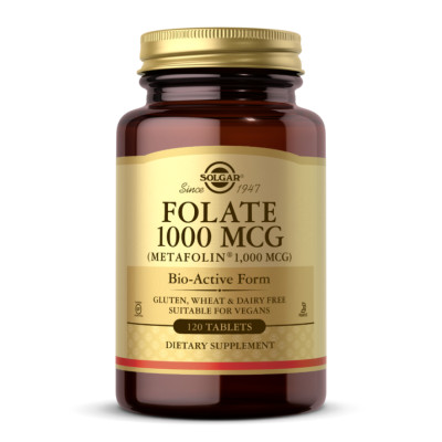 Folate 1000 mcg (as Metafolin) - 120 tabs Folate 1000 mcg (as Metafolin) - 120 tabs