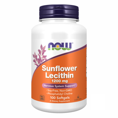 Sunflower Lecithin 1200 mg - 100 sgels (Пошкоджена банка) Sunflower Lecithin 1200 mg - 100 sgels (Пошкоджена банка)