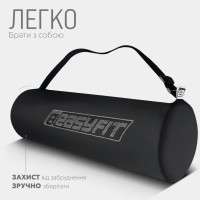 Килимок для йоги та фітнесу EasyFit TPE+TC 6 мм двошаровий рожево-сірий + чохол сірий із чорним Килимок для йоги та фітнесу EasyFit TPE+TC 6 мм двошаровий рожево-сірий + чохол сірий із чорним
