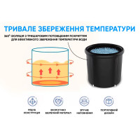 Каркасна крижана кріо ванна EasyFit круглий басейн для оздоровлення Каркасна крижана кріо ванна EasyFit круглий басейн для оздоровлення