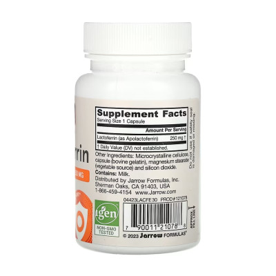 Lactoferrin 250mg - 30 vcaps Lactoferrin 250mg - 30 vcaps