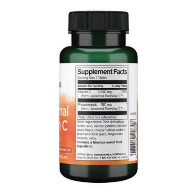 Liposomal Vitamin C - High Bioavailability 1000 mg - 60 tabs Liposomal Vitamin C - High Bioavailability 1000 mg - 60 tabs