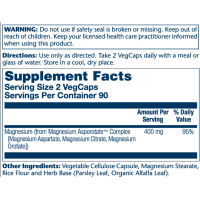 Magnesium Asporotate - 180 vcaps Magnesium Asporotate - 180 vcaps