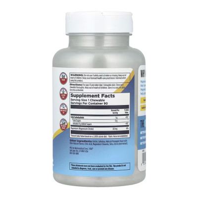 Magnesium Chewables 60mg - 90 chewables Magnesium Chewables 60mg - 90 chewables