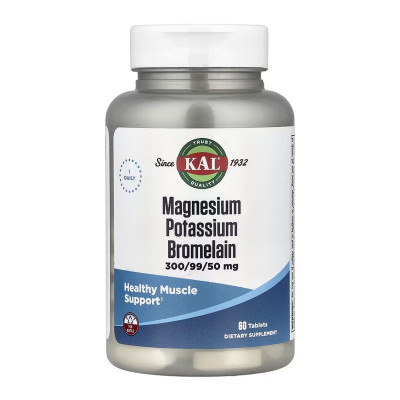 Magnesium Potassium Bromelain - 60 tabs Magnesium Potassium Bromelain - 60 tabs