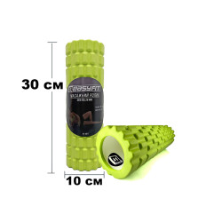 Масажний ролер EasyFit Grid Roller Mini 30 см салатовий Масажний ролер EasyFit Grid Roller Mini 30 см салатовий
