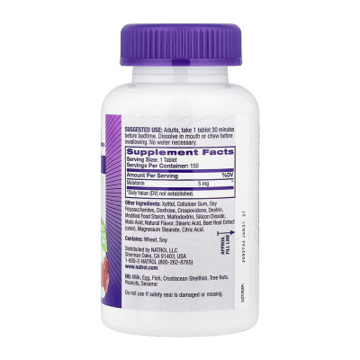 Melatonin 5mg - 150 tabs Melatonin 5mg - 150 tabs