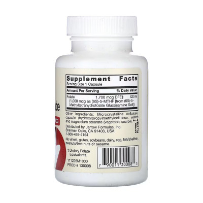Methyl Folate 1000 mcg - 100 vcaps Methyl Folate 1000 mcg - 100 vcaps
