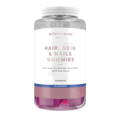 Hair Skin and Nails Gummies - 60 Gummies Blueberry Hair Skin and Nails Gummies - 60 Gummies Blueberry
