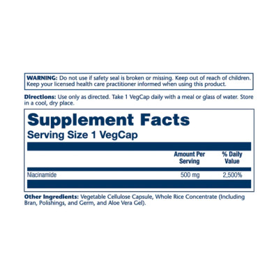 Niacinamide 500mg - 100 vcaps Niacinamide 500mg - 100 vcaps