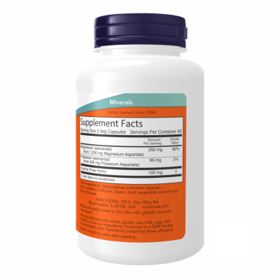 Magnesium & Potassium Aspartate - 120 vcaps Magnesium & Potassium Aspartate - 120 vcaps