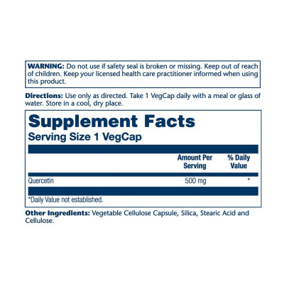 Quercetin 500mg - 90 vcaps Quercetin 500mg - 90 vcaps
