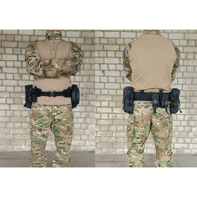 Розвантажувальний тактичний пояс РПС із кріпленням MOLLE чорний (варбелт, warbelt) Розвантажувальний тактичний пояс РПС із кріпленням MOLLE чорний (варбелт, warbelt)