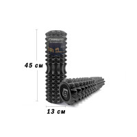 Масажний ролик EasyFit Solid Grid Roller 45 см v.2.2s чорний Масажний ролик EasyFit Solid Grid Roller 45 см v.2.2s чорний