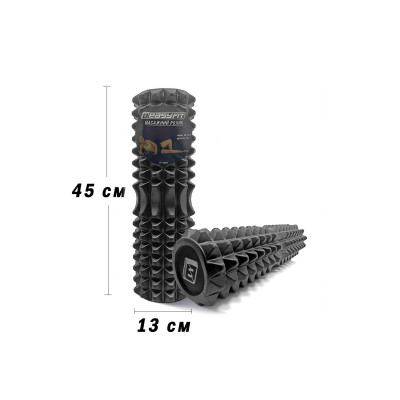 Масажний ролик EasyFit Solid Grid Roller 45 см v.2.2s чорний Масажний ролик EasyFit Solid Grid Roller 45 см v.2.2s чорний