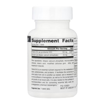 Vitamin B-6 100 mg - 100 tabs