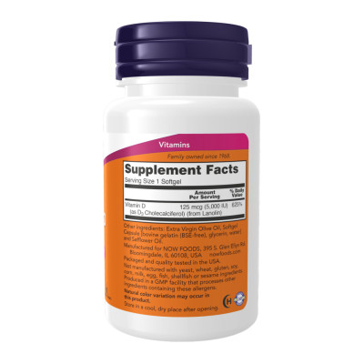 VIT D-3 5000 IU - 30 sgels VIT D-3 5000 IU - 30 sgels