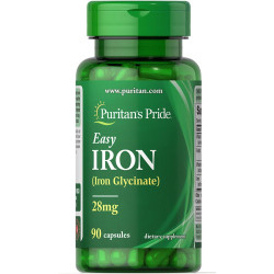 Easy Iron 28 mg (Iron Glycinate) - 90 Capsules Easy Iron 28 mg (Iron Glycinate) - 90 Capsules