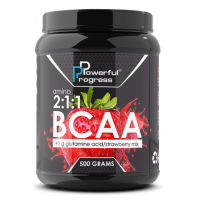 BCAA 2:1:1 + Glutamine - 500g Strawberry BCAA 2:1:1 + Glutamine - 500g Strawberry
