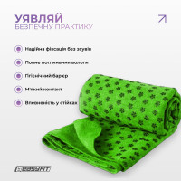 Рушник для йоги EasyFit Yoga Mat Towel з мікрофібри (Зелений) Рушник для йоги EasyFit Yoga Mat Towel з мікрофібри (Зелений)