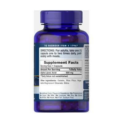Alpha Lipoic Acid 600mg - 60 caps Alpha Lipoic Acid 600mg - 60 caps