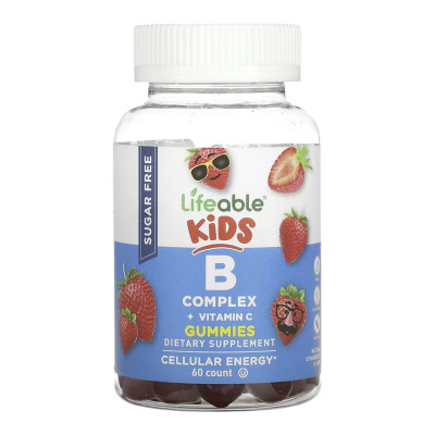 B Complex + Vitamin C Kids Sugar Free - 60 gummies B Complex + Vitamin C Kids Sugar Free - 60 gummies