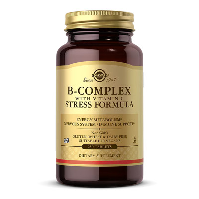 B-Complex with Vitamin C Stress Formula - 250 tabs B-Complex with Vitamin C Stress Formula - 250 tabs
