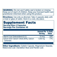 Calcium Citrate w/Vit D-3 1000mg - 180 caps Calcium Citrate w/Vit D-3 1000mg - 180 caps