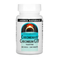 ChromeMate® Chromium GTF 200 mcg, Yeast Free - 240 tabs ChromeMate® Chromium GTF 200 mcg, Yeast Free - 240 tabs