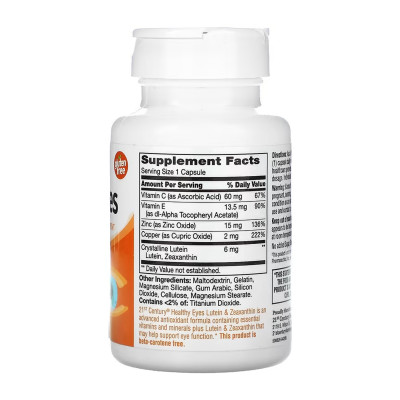 Healthy Eyes Lutein & Zeaxanthin - 60 caps Healthy Eyes Lutein & Zeaxanthin - 60 caps