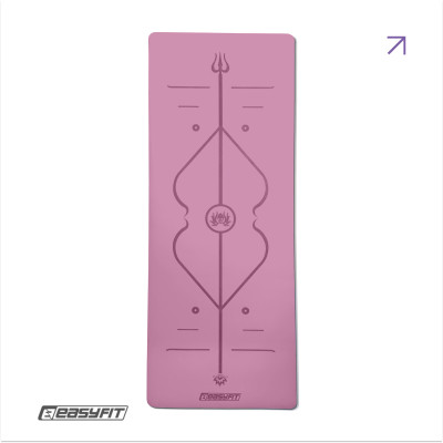 Килимок для йоги професійний EasyFit Pro каучук 5 мм Рожевий Килимок для йоги професійний EasyFit Pro каучук 5 мм Рожевий